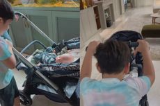 Stroller Rayyanza Diambil Alih Rafathar, Raffi Ahmad Panik: Jangan Ngebut!