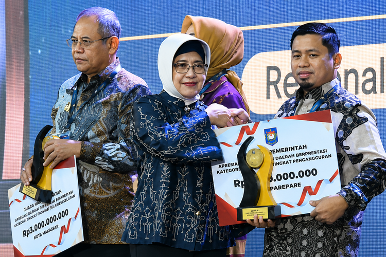 Sukses Tekan Pengangguran, 3 Kota di Sulawesi Raih Penghargaan Pemda Berprestasi 2026