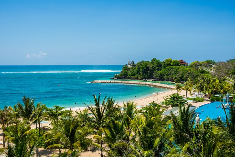 Pemandangan Nusa Dua, Bali. 