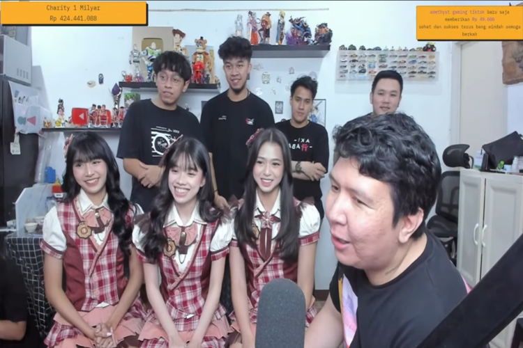 YouTuber gaming Windah Basudara berhasil mengumpulkan Rp 1 miliar dalam livestream