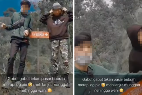 Viral, Video Rombongan ABG Sebut Diri Mereka Mendaki hingga Pasar Bubrah Merapi karena Gabut
