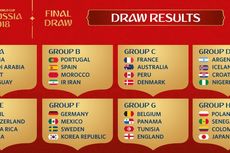 Hasil Pembagian Grup Putaran Final Piala Dunia 2018 