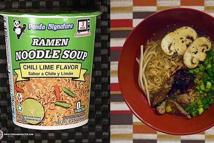 Panda Signature Ramen Noodle Soup Chili Lime Flavor, mi instan dengan peringkat terbawah di dunia. 