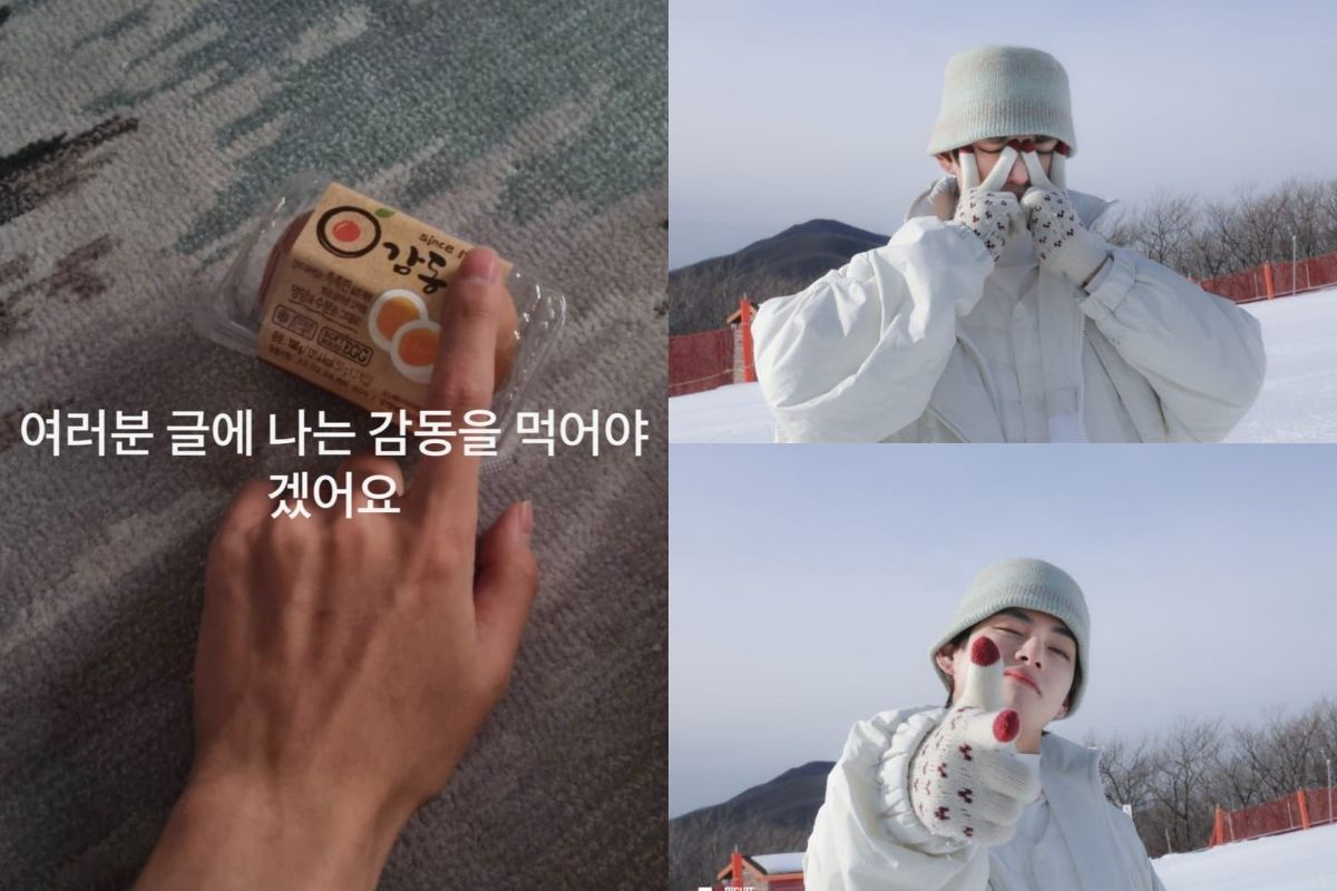 V BTS kabari penggemar usai dinyatakan positif Covid-19.