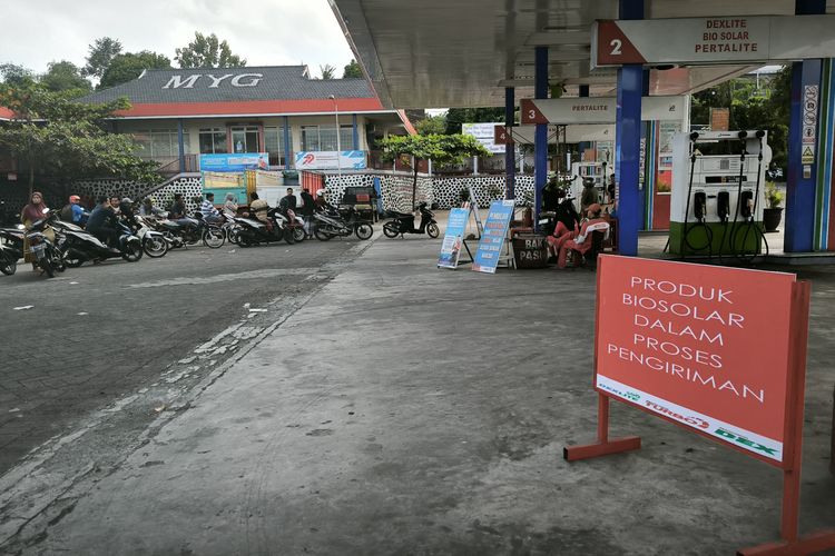 Suasana salah satu SPBU di jalur nasional Gumitir, Jawa Timur, Senin pagi (28/7/2025).