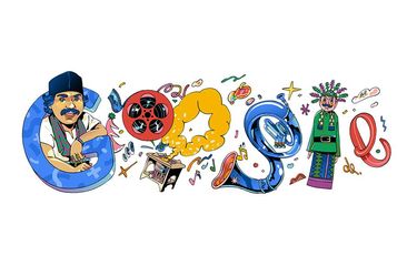 Google Doodle Benyamin Sueb pada Selasa (22/9/2020).
