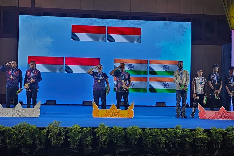 Indonesia meraih 3 medali emas, 5 perak, dan 1 perunggu pada Kejuaraan Dunia Para-Bulu Tangkis 2024 di Pattaya Exhibition and Convention Hall, Pattaya, Thailand, pada 20-25 Februari 2024. 