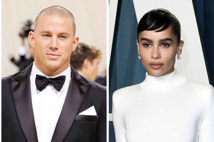 Artis peran asal Amerika Serikat Channing Tatum (kiri) dan Zoe Kravitz