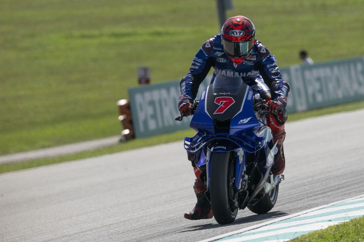 Yamaha M1 V4 saat wildcard di MotoGP Malaysia 2025