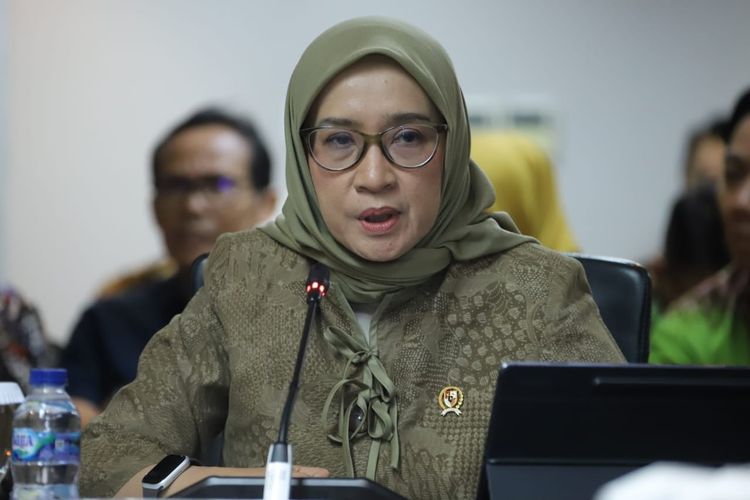 Menteri Pendayagunaan Aparatur Negara dan Reformasi Birokrasi (Menpan-RB) Rini Widyantini berbicara dalam pertemuan antara Kementerian PAN-RB dan Kemenko IPK di Jakarta, Jumat (15/11/2024).