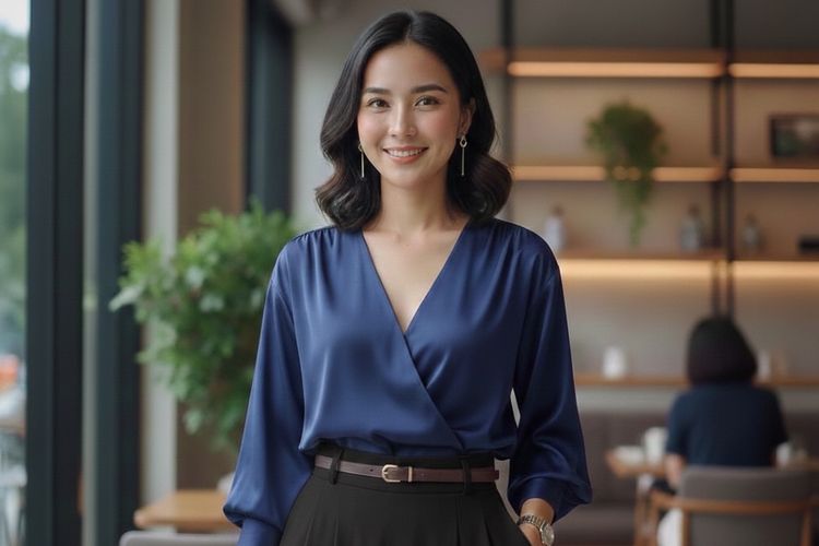 Baju kantoran untuk bukber.