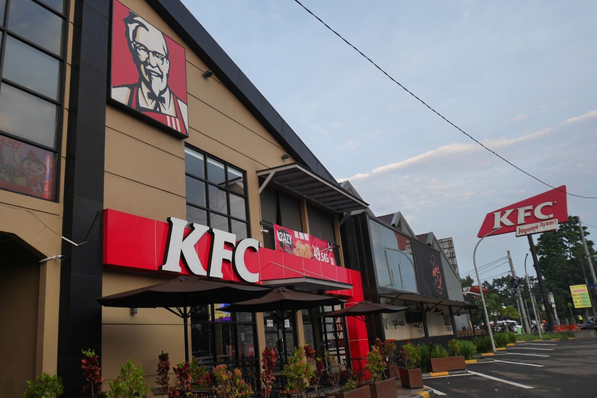 Gerai KFC di Bandung, Jawa Barat.