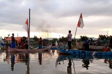 Hari Nelayan Nasional, Warga Tambakrejo Semarang Kibarkan Bendera di Sungai