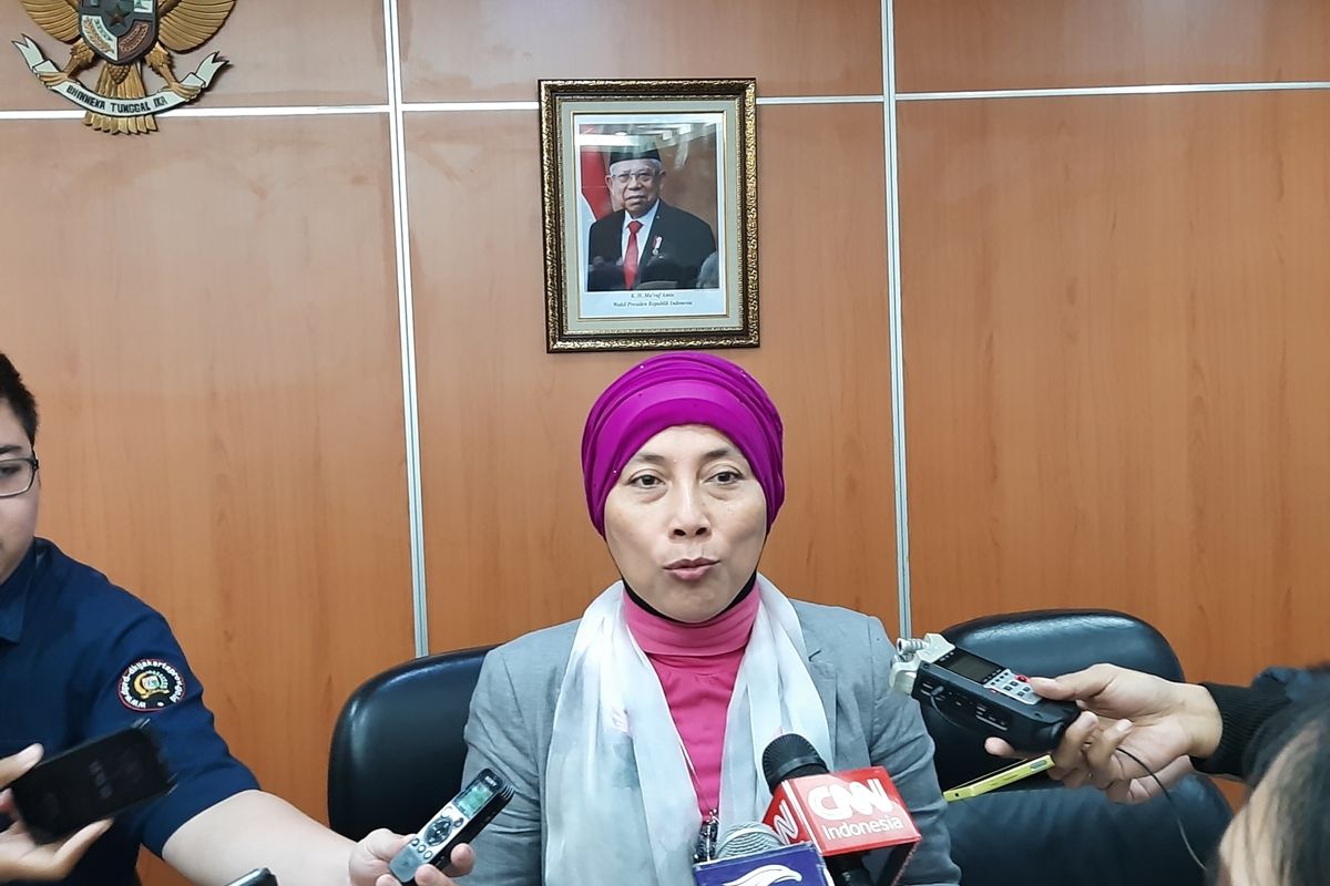 Ketua Komisi D Ida Mahmudah di gedung DPRD DKI, Jalan Kebon Sirih, Jakarta Pusat, Kamis (7/11/2019)