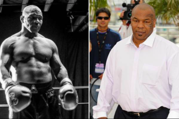 Jelang pertandingan, Mike Tyson turunkan berat badan hingga 40 kg.