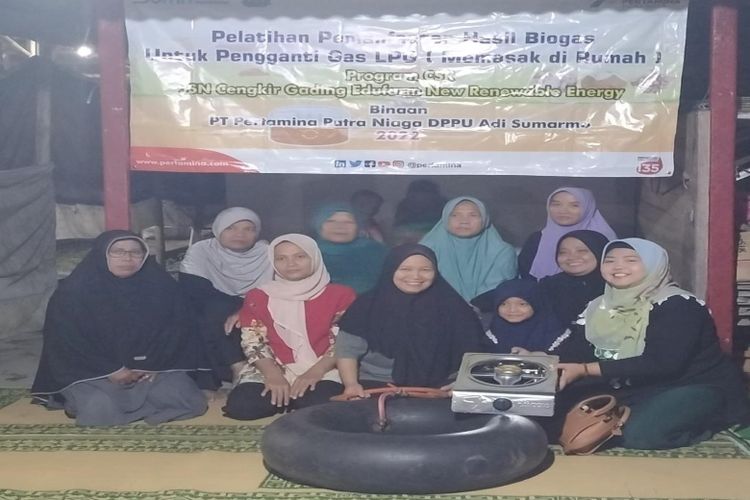 Program CSR Pertamina, Desa Energi Berdikari, dilakukan dengan memberikan pelatihan kepada Kelompok Tani JSN Cengkir Gading di Boyolali, Jawa Tengah, dalam mengolah biogas. 