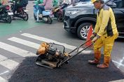 Jalan Ambles Viral di Jakarta Timur, Perbaikan Ternyata Baru Sementara