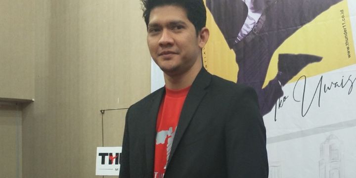 Iko Uwais dalam peluncuran sekolah bela dirinya, Thunder11, di Hotel Horison Ultima, Bekasi, Jawa Barat, Kamis (12/7/2018).