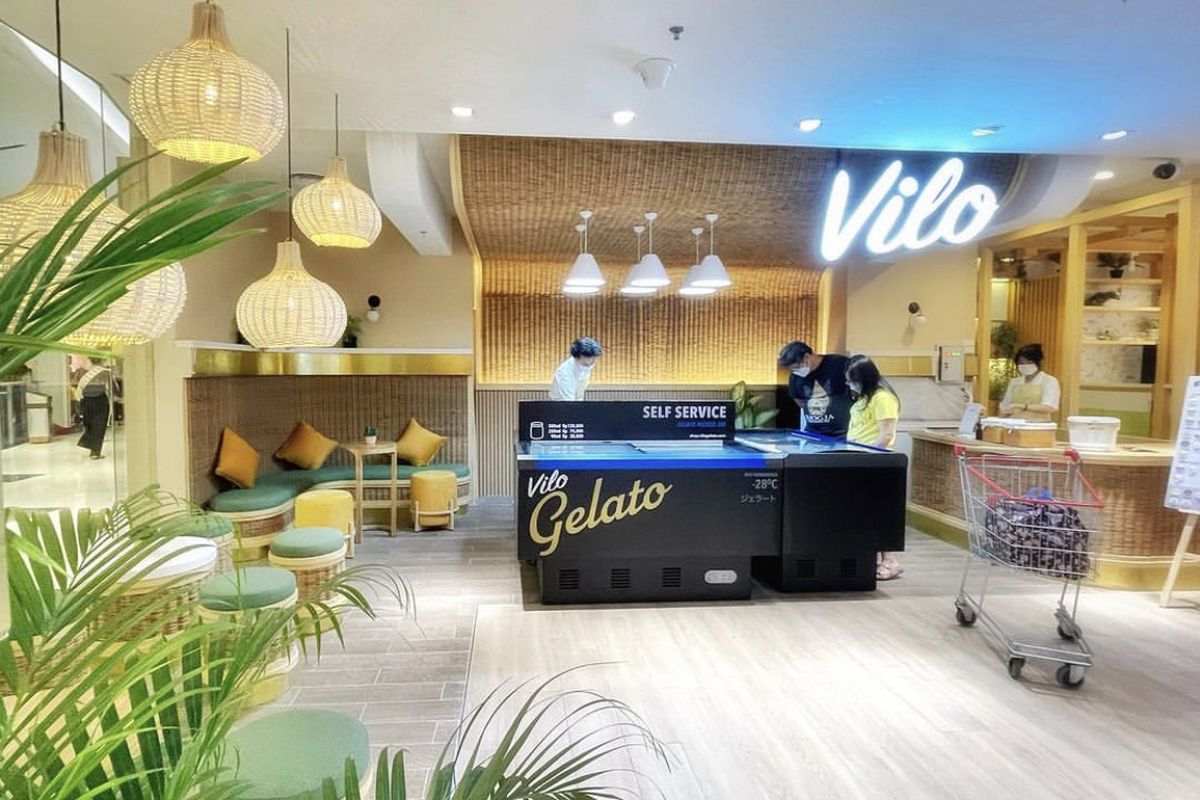 Salah satu cabang Vilo Gelato di Jakarta.