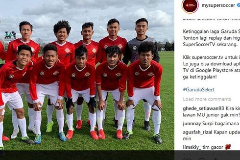 Supriadi Cedera Saat Garuda Select Taklukkan QPR U-18 dengan Skor 4-0