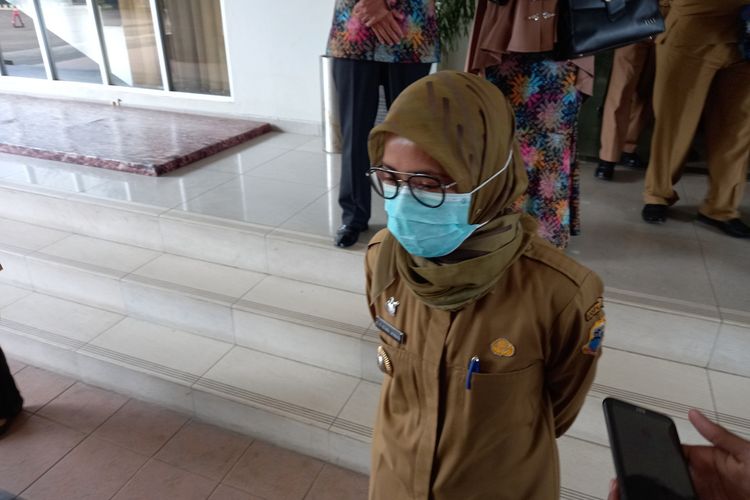 Bupati Lebak Iti Octavia Jayabaya di Pendopo Kabupaten Lebak, Selasa (9/3/2021)