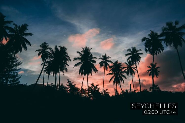Matahari terbit di Seychelles