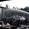 Pasar Campurdarat Tulungagung Terbakar Diduga akibat Korsleting, 375 Pedagang Terdampak