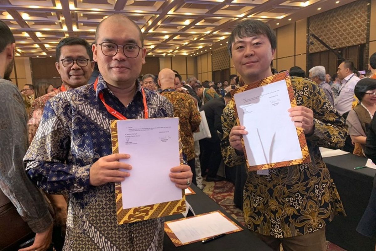 PT Mitratani Dua Tujuh menandatangani kerja sama kontrak dengan beberapa buyer dari Jepang dalam acara pameran Trade Expo Indonesia (TEI) ke-38.