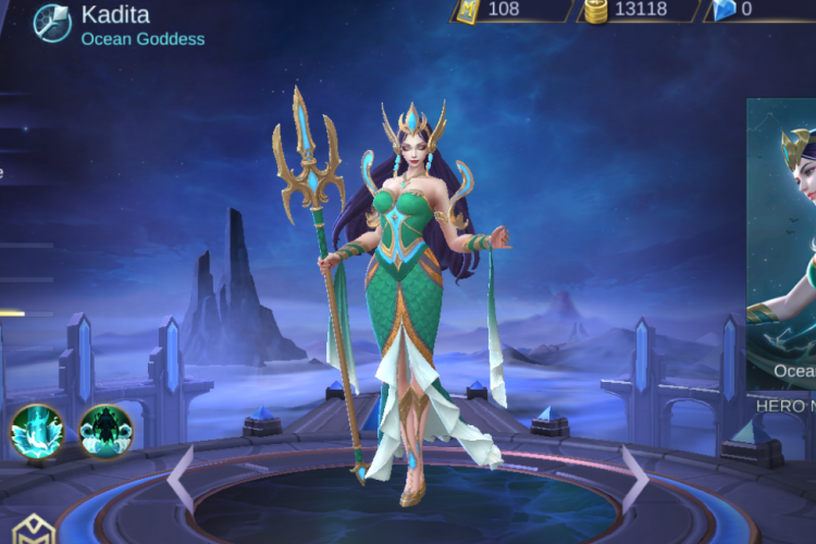 Kadita akan menjadi hero terbaru di gim Mobile Legend: Bang Bang. Kadita terinspirasi dari kisah klasik Indonesia, Ratu Laut Selatan.