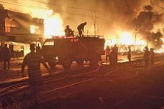 Korsleting Listrik, 34 Unit Ruko di Pasar Bodok Ludes Terbakar