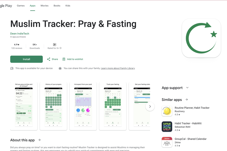 Ilustrasi Muslim Tracker