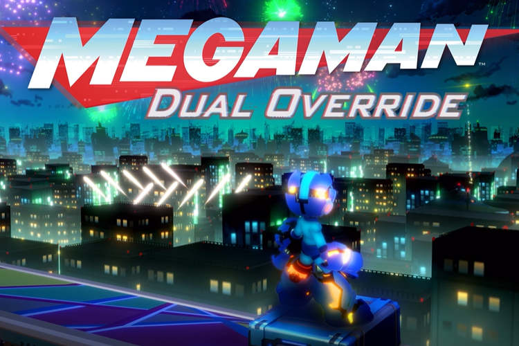 Poster game Mega Man Dual Override.