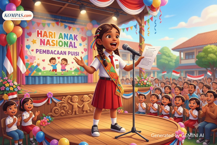 15 Contoh Puisi Hari Anak Nasional 2026 untuk Lomba, Upacara, dan Pentas Seni di Sekolah