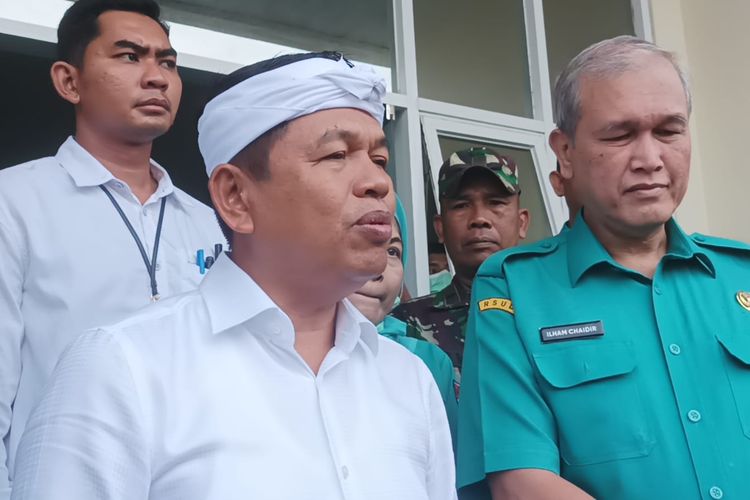 Gubernur Jawa Barat Dedi Mulyadi didampingi Dirut RSUD Kota Bogor, dr Ilham Chaidir, Senin (8/9/2025).