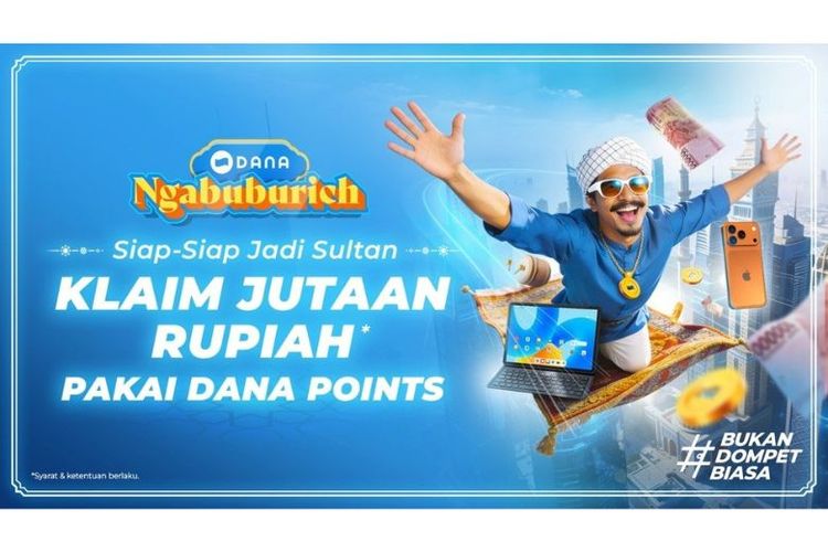 Cara ikutan Campaign NGABUBURICH cukup mudah. Kamu hanya perlu memastikan aplikasi DANA sudah diperbarui ke versi terbaru, lalu aktif bertransaksi dan mengumpulkan DANA Points selama periode kampanye.
