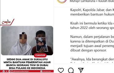Ramai soal Kasus TKW Cianjur yang Dijadikan Budak Seks di Dubai ...