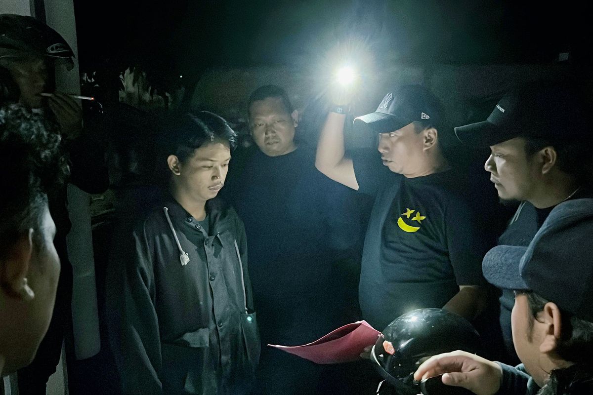 Polres Pasuruan Kota menangkap 2 Remaja Pelaku Vandalisme 'Police Killed People', Ravu (10/09/2025) malam. 