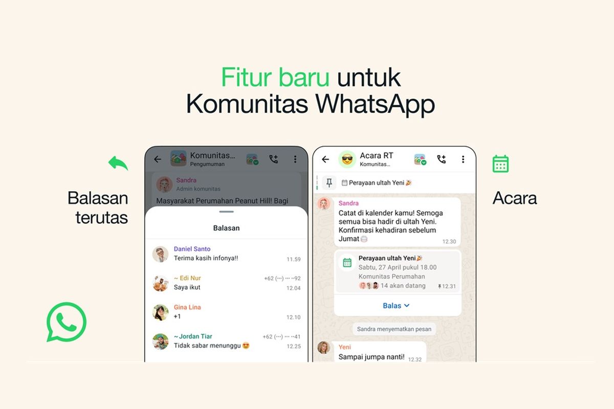 Fitur baru WhatsApp Komunitas