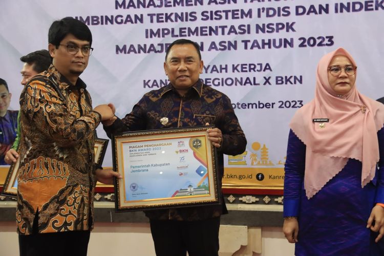 Pemkab Jembrana sukses raih 4 penghargaan BKN Award 2023