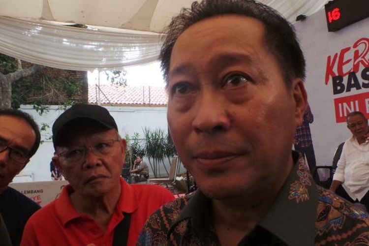 Anggota tim kuasa hukum Basuki Tjahaja Purnama atau Ahok, Humphrey Djemat, di Rumah Lembang, Rabu (4/1/2017).