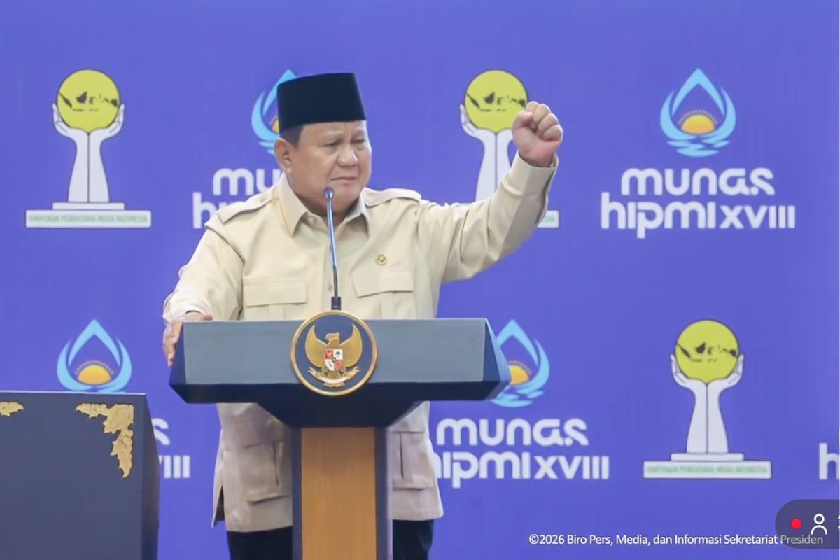 Presiden Prabowo Buka Munas HIPMI XVIII di Lampung. 