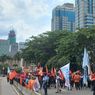Demo di Patung Kuda, Massa Buruh Mulai Berdatangan