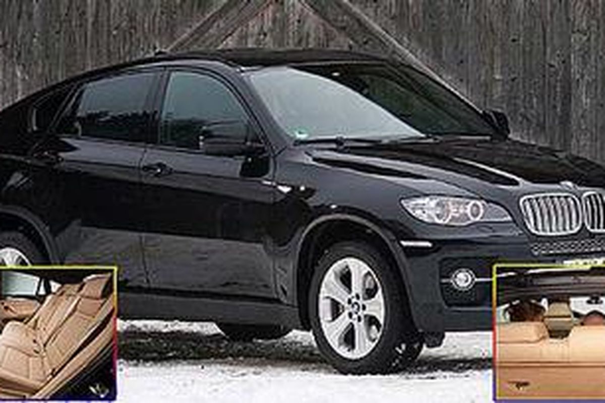 BMW X6. Insert; Bangku dengan tiga jok di belakang (kiri bawah)