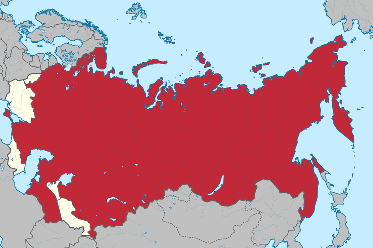 Republik Soviet Rusia sebagai bagian dari Uni Soviet tahun 1922