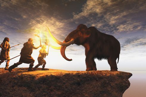 25.000 Tahun Lalu, Manusia Sudah Buru Mammoth Pakai Tombak Batu