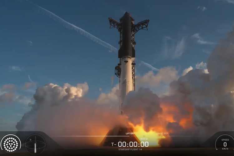 SpaceX Starship Lepas 26 Satelit di Orbit, Roket Terbesar Buatan Manusia