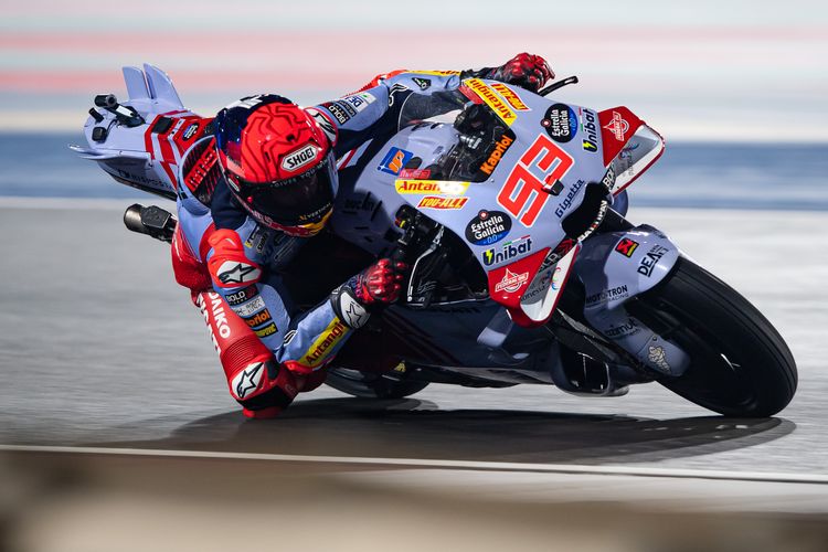 Marc Marquez saat berlaga pada MotoGP Qatar 2024