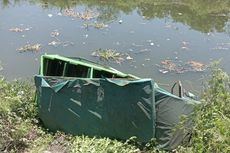 Odong-odong Tercebur ke Sungai Perbatasan Surabaya-Sidoarjo, 5 Orang Luka-luka