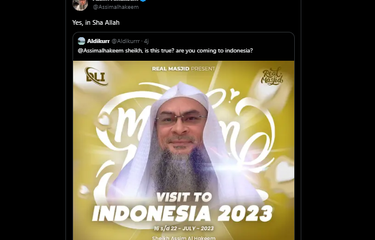 Sheikh Assim al-Hakeem ke Indonesia.