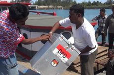 68 Kotak Suara di Aceh Dikirim Pakai Perahu Motor 